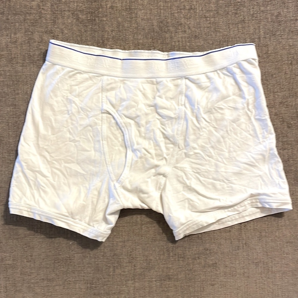 J. Crew cotton stretch boxer briefs white